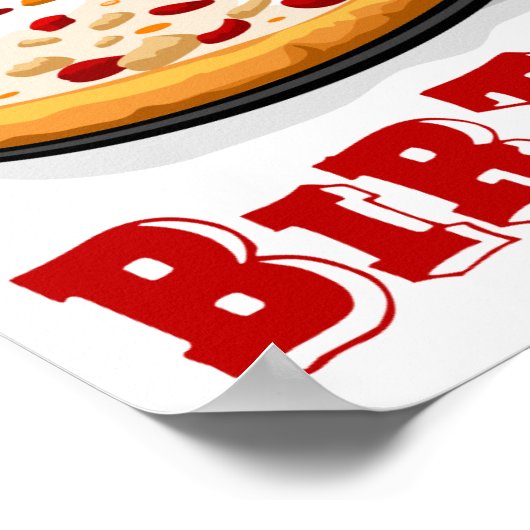 Poster 21e anniversaire Pizza Party (Coin)