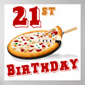 Poster 21e anniversaire Pizza Party (Devant)