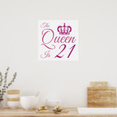 Poster 21e Anniversaire Reine (Cuisine)
