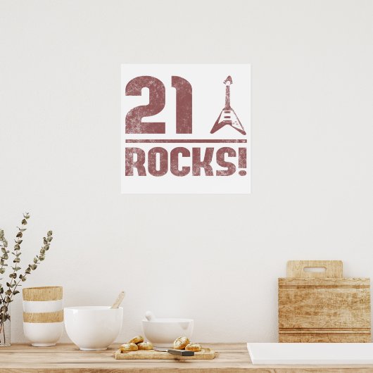 Poster 21e Anniversaire Rocks (Cuisine)