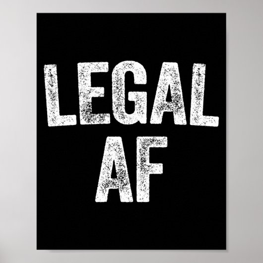 Poster 21st Birthday Legal Af Long Sleeve (Devant)