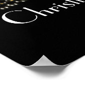 Poster 22.5"x7.5" Personalized Glowing Summer Lights on B (Coin)