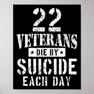 Poster 22 Anciens Combattants Meurent Par Suicide Chaque