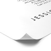 Poster 22 Tables Modernes Trouvez Votre Siège Carte De Si (Coin)