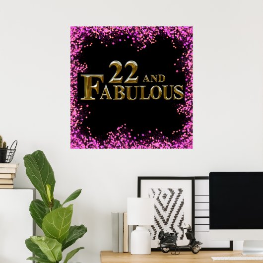 Poster 22e anniversaire  (Bureau à domicile)