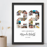 Poster 22e anniversaire Numéro 22 Collage photo personnal<br><div class="desc">Célébrez le 22ème anniversaire avec cette affiche personnalisée de collage photo numéro 22. Ce cadeau personnalisable est également parfait pour un anniversaire mariage. C'est une excellente façon de présenter des souvenirs précieux de votre vie de mariage et de marié. L'affiche comporte un collage de photos qui capturent ces moments spéciaux,...</div>