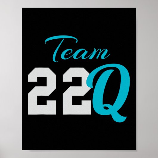 Poster 22q Pour 22q11 Sensibilisation à la suppression de (Devant)