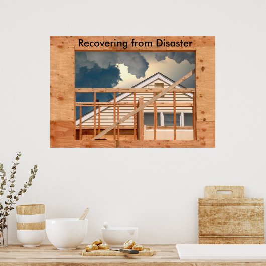 Poster 236 une construction de tempête reconstruire, Reco (Cuisine)