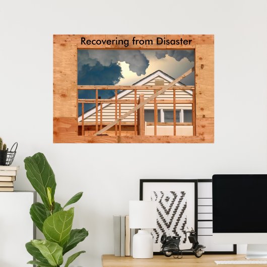 Poster 236 une construction de tempête reconstruire, Reco (Bureau à domicile)