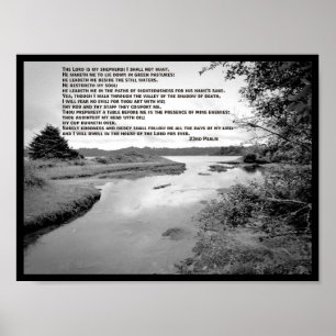 Poster 23ème Photo de paysage de psaume