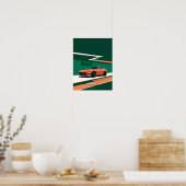 Poster 240Z Orange Classique Performance Japonaise (Cuisine)