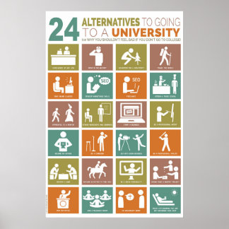 Poster 24 alternatives à l'université
