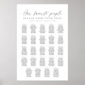 Poster 24 Tableaux Notre Carte De Sièges Pour Les Personn (Devant)