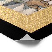 Poster 24 x 18 Noir et Or (Coin)