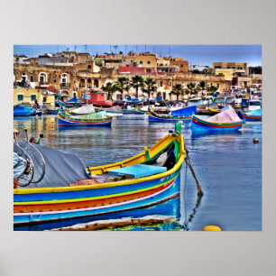 Poster 24" x 18" (semi-brillant) Le monde est ma m