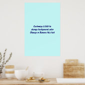 Poster 24" X 36" Vierge ajouter votre image et vot (Cuisine)