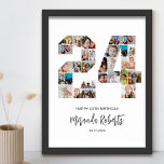 Poster 24e anniversaire Numéro 24 Photo personnalisée Col<br><div class="desc">Célébrez le 24ème anniversaire avec cette affiche personnalisée de collage photo numéro 24. Ce cadeau personnalisable est également parfait pour un anniversaire mariage. C'est une excellente façon de présenter des souvenirs précieux de votre vie de mariage et de marié. L'affiche comporte un collage de photos qui capturent ces moments spéciaux,...</div>