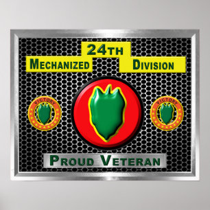 Poster 24e division d'infanterie mécanisée