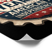 Poster 250 Anniversaire de l'Amérique - 250e Indépendance (Coin)