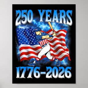 Poster 250 Ans 1776 2026 250e Vendre Drapeau Américain 4