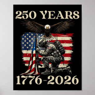 Poster 250 Ans 1776 2026 250e Vintage 4 juillet
