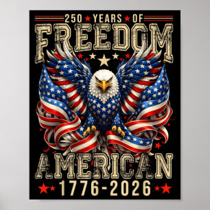 Poster 250 ans de dom 1776 2026 4 juillet 250e
