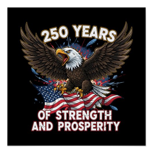 Poster 250 Ans de Force Aigle Patriotique (Devant)