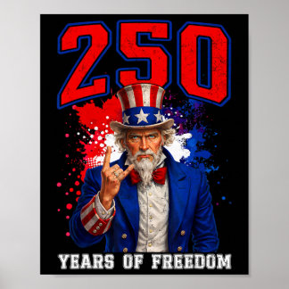 Poster 250 ans de liberté en Amérique 2026 250e anniversa