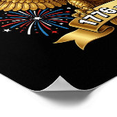 Poster 250 Ans de Liberté et de Feux d'Artifice (Coin)