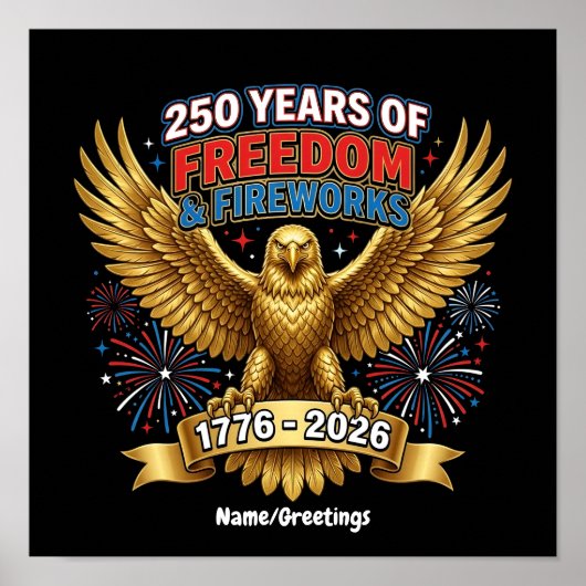 Poster 250 Ans de Liberté et de Feux d'Artifice (Devant)