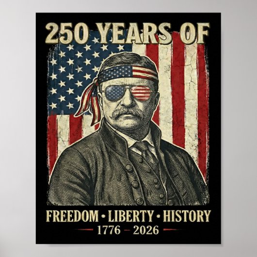 Poster 250 Ans De Liberté Histoire Theodore Roos (Devant)