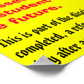 Poster 250 mots - Customisés (Coin)