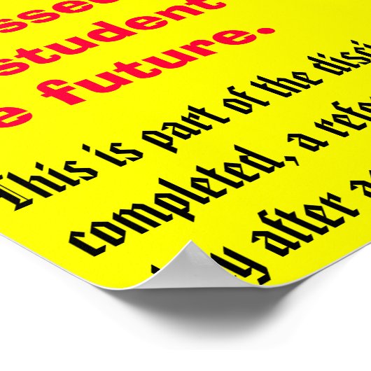 Poster 250 mots - Customisés (Coin)