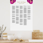 Poster 250 Places Mariages Rose Et Or (Cuisine)