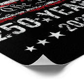Poster 250e anniversaire d'Amérique 250 ans Le peuple Ann (Coin)