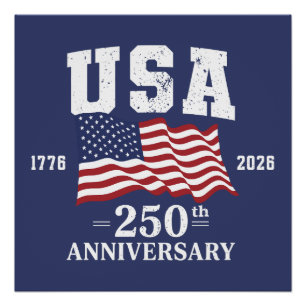 Poster 250e anniversaire des États-Unis