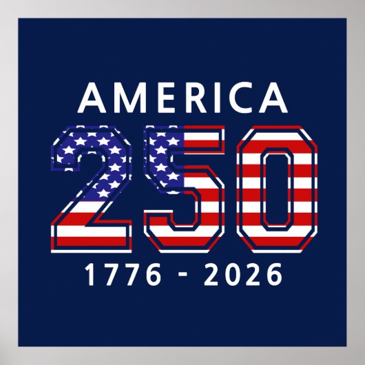 Poster 250e anniversaire des États-Unis (Devant)