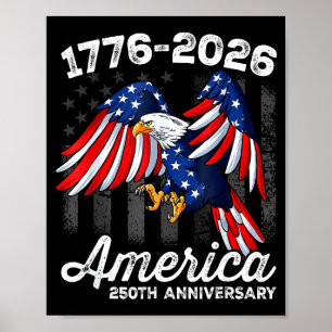 Poster 250e anniversaire du 4 juillet 1776-2026