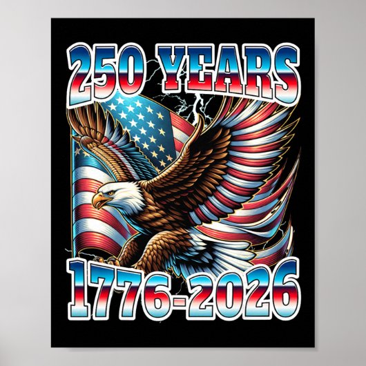 Poster 250e anniversaire États-Unis (Devant)