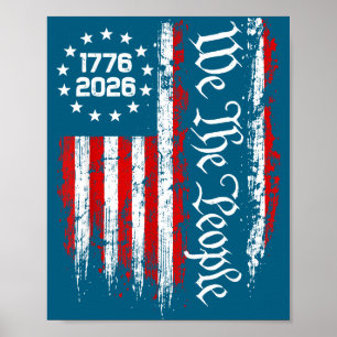 Poster 250e anniversaire États-Unis 250e illustration amé