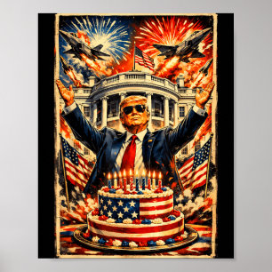 Poster 250e anniversaire États-Unis Amérique 4 juillet