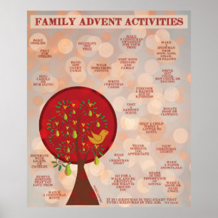 Poster 25 Activités d'Avent Familial