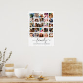 Poster 25 Collage Photo Famille (Cuisine)