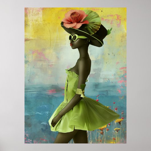 Poster *~* 25 FD2 Déesses Tropicales Vibrantes des femmes (Devant)