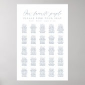 Poster 25 Tableaux Notre Carte De Sièges Pour Les Gens Pr (Devant)