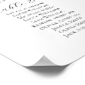 Poster 25 Tables Élégantes Trouvez Votre Siège Carte De S (Coin)