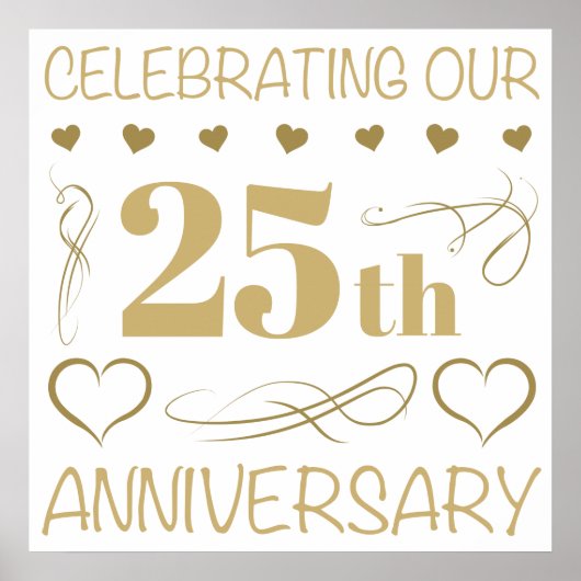 Poster 25e anniversaire du Mariage (Devant)