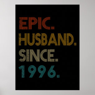 Poster 25e anniversaire du Mariage Cadeau à son mari épiq