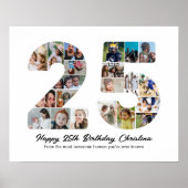 Poster 25e anniversaire numéro 20 photo Collage Anniversa (Devant)