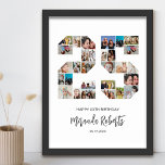 Poster 25e anniversaire Numéro 25 Photo personnalisée Col<br><div class="desc">Célébrez le 25ème anniversaire avec cette affiche personnalisée de collage photo numéro 25. Ce cadeau personnalisable est également parfait pour un anniversaire mariage. C'est une excellente façon de présenter des souvenirs précieux de votre vie de mariage et de marié. L'affiche comporte un collage de photos qui capturent ces moments spéciaux,...</div>